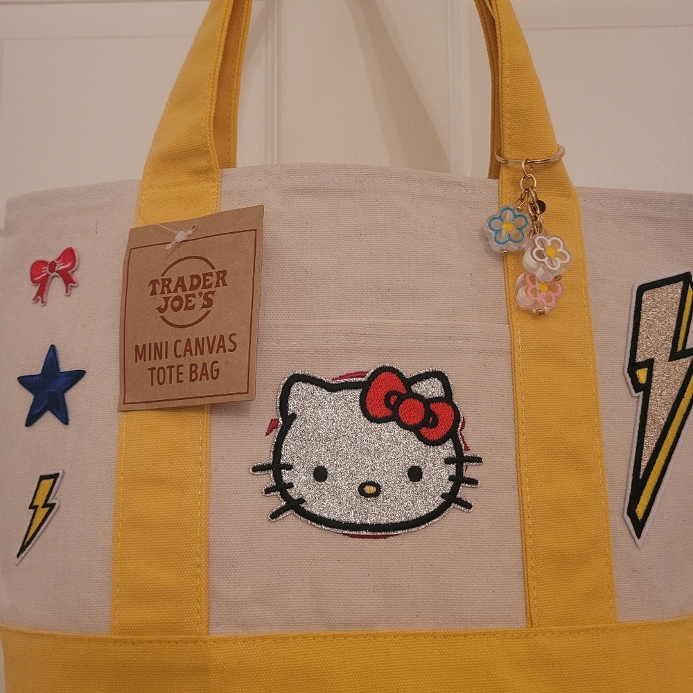 Trader Joes Mini Bag w/Hello Kitty Embellishment - Picture 3 of 6